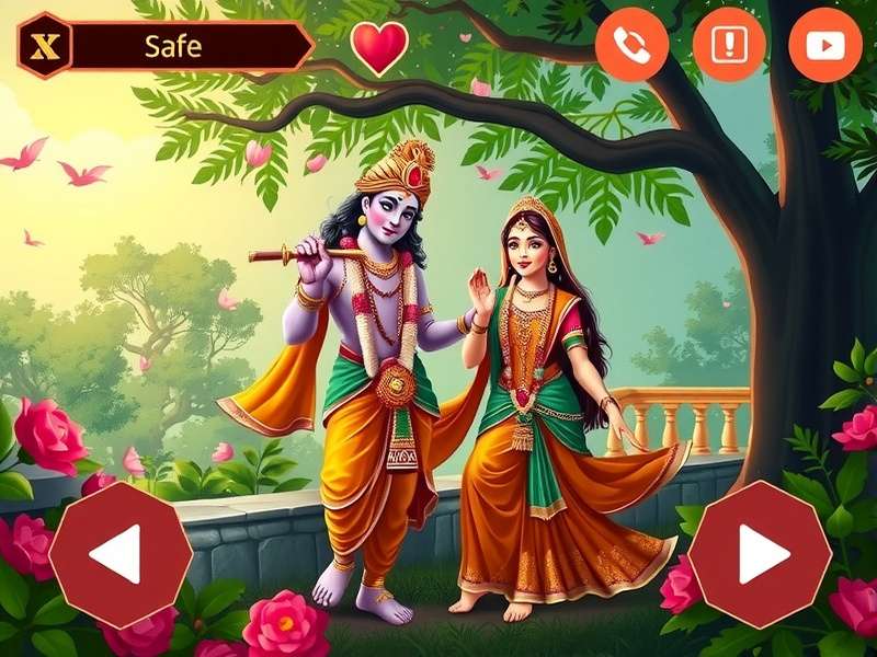 Krishna Radha Enchanted Love