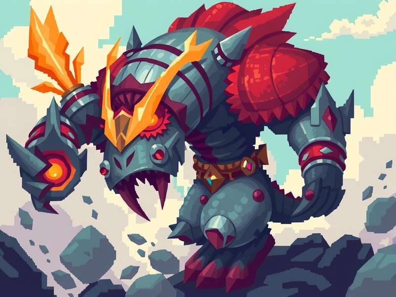 Pixel Monster Warrior